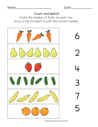 Day 3: Count & Match the numbers